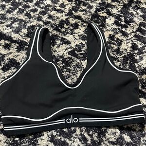 Malo Black Top with White Contrast Pipin